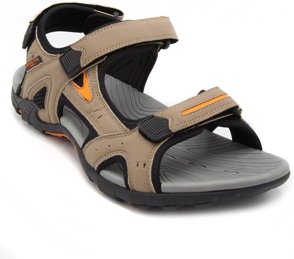 LONDON FOG Herren-Sandalen mit Seemannsmotiv., (Hellbraun 5), 43 EU