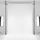 Kate Backdrop 10x10ft Heavy Duty Support Kit, Celling to Floor to Ceiling | Backdrop Photo Holder Spring-Loaded, Adjustable Varipole Support System Equipped with Crossbar for Photography, Parties