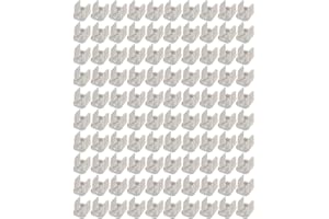 SEIWEI Pack of 100 Silicone Neon Mounting Clips Holder LED Strip Light Clips Bracket Support Fixing Clamps Accessories for LED Light Strip for 6-7mm Light