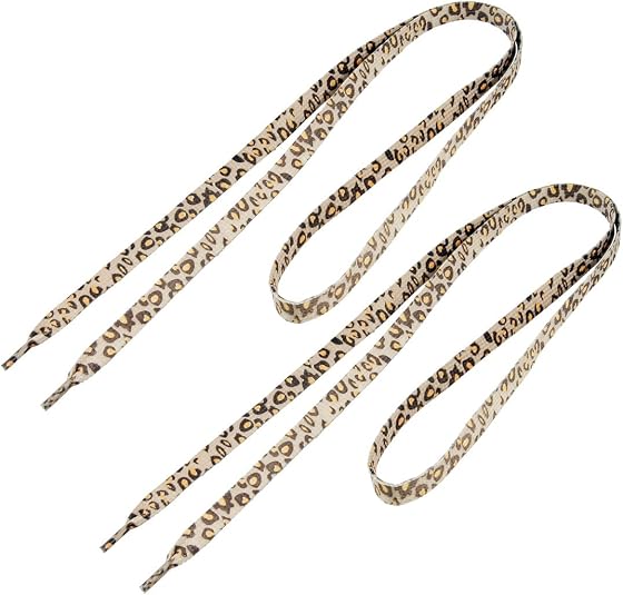 leopard shoe strings