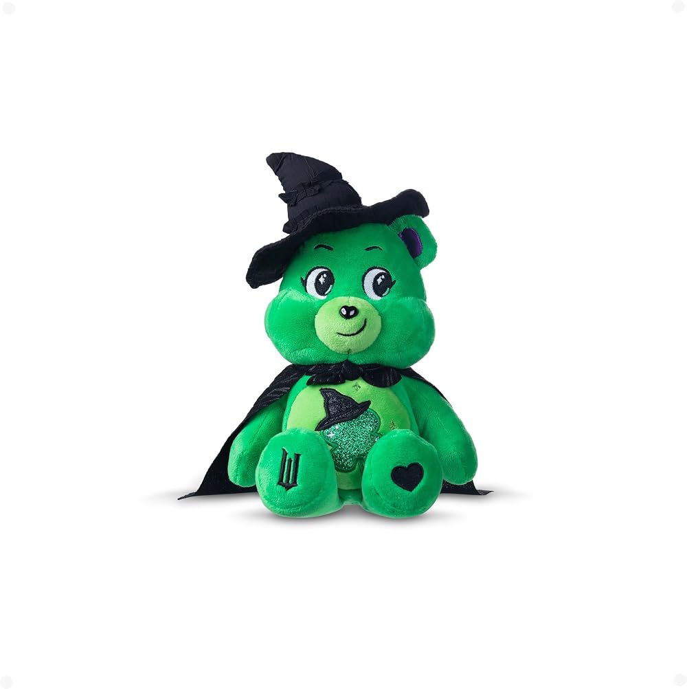 Care Bears Basic Fun x Wicked 22cm Plush Good Luck Bear as Elphaba