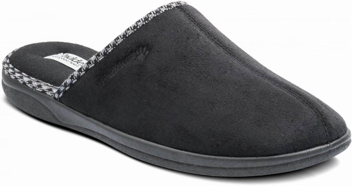 Luke Mens Microsuede Wide (G) Fitting Mule Slippers