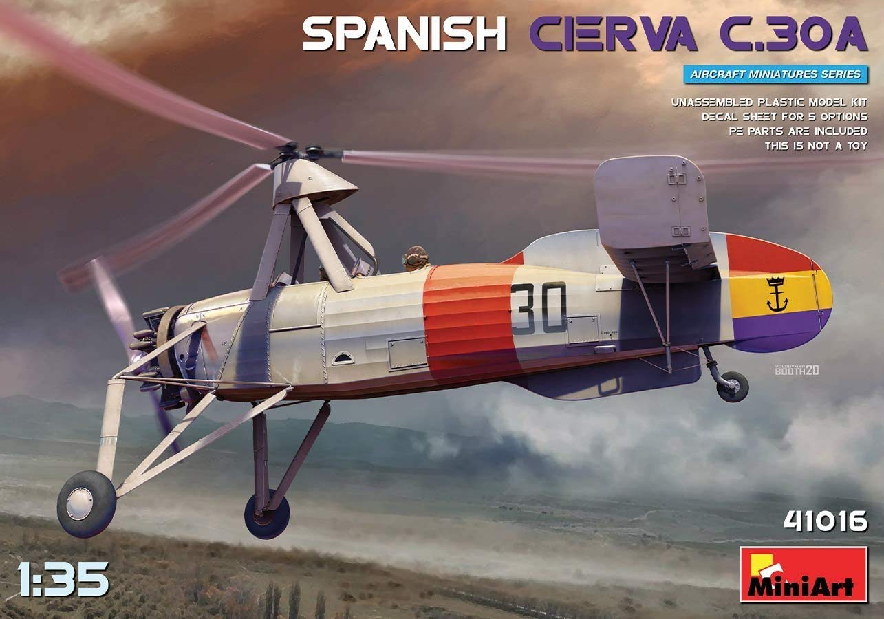 Miniart MIN41016 1:35-Spanish Cierva C.30A, Unpainted