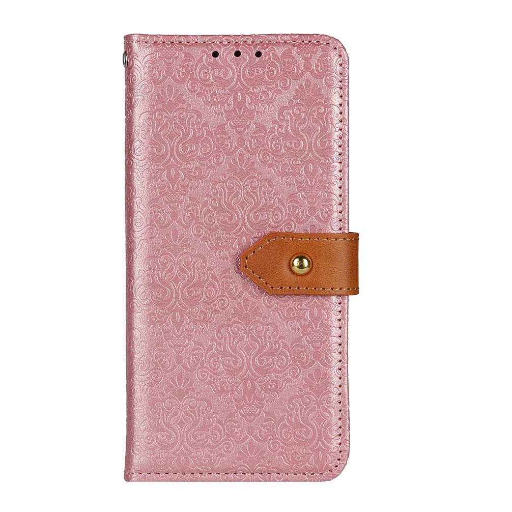 BRAND SET Case for Motorola Moto G14 Flip Leather Wallet Phone Cases Cover with Magnetic Closure, Premium 3D Retro Pattern Design Cover for Motorola Moto G14-Oro rosa Rose Gold