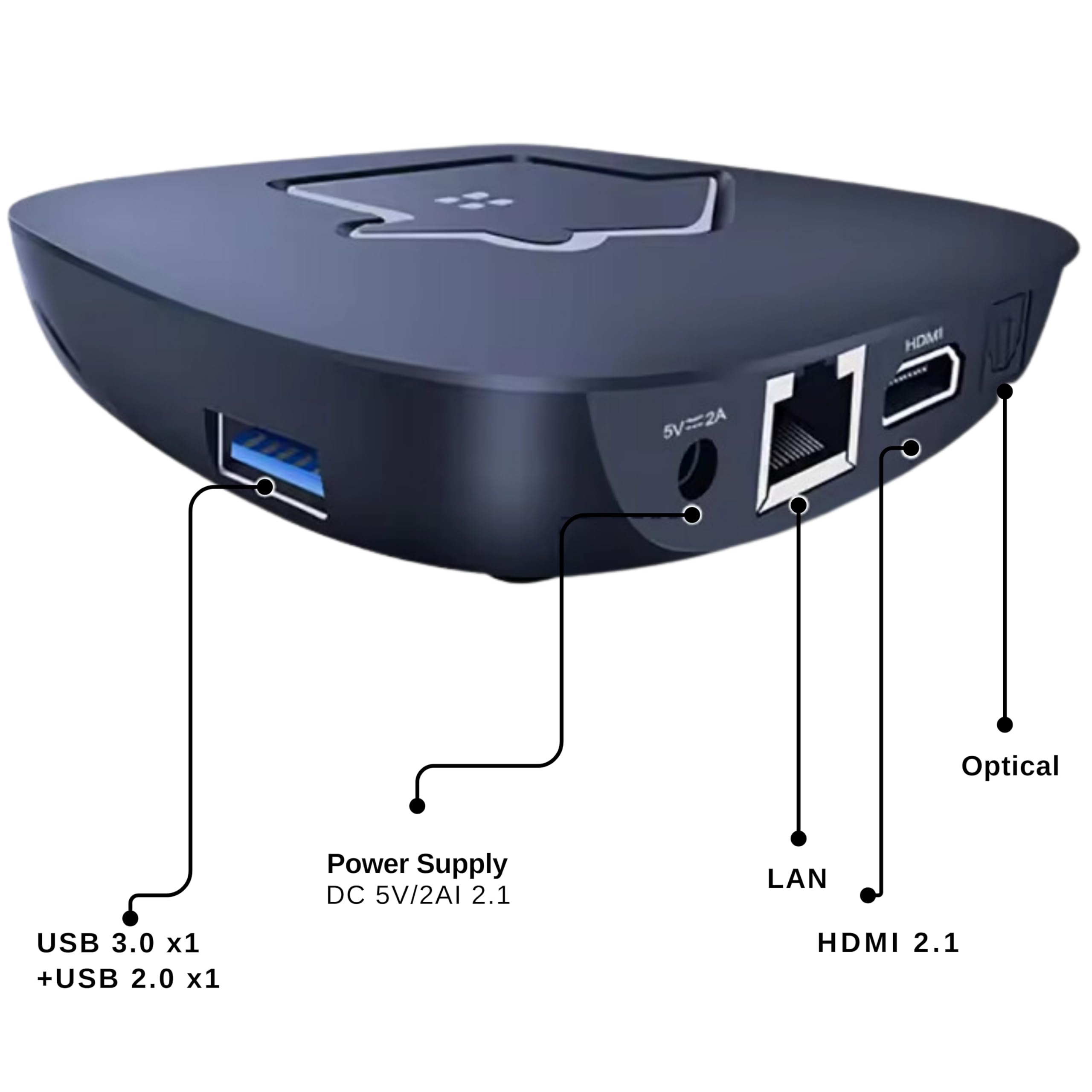 2025 H8 Brazil TV Box – New Version – Voice Remote Control – 2GB RAM + 16GB ROM – 4K Ultra HD – Dual-Band Wi-Fi (2.4/5GHz) – Bluetooth 5.0 – Alexa Support