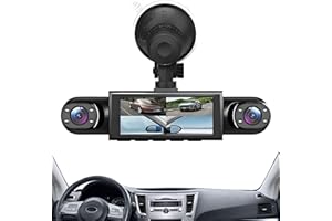 Car Dash Cam - Quad Channel Battery-Operated Recorder, Front, Rear, Left, Right 1080p Camera, Motion-Sensing Parking Monitor,