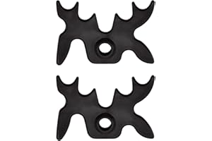 Hufopik 2Pcs Black Plastic Slip-On Bridge Portable Moosehead Bridge Head, Pool Billiard Cue Bridge Head, Billiard Pool Cue Accessories for Pool Table