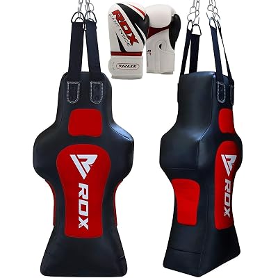 RDX MMA Face Uppercut Punch Bag Boxing Filled Heavy Kickboxing Grappling Muay Thai Sparring Training Gloves Hanging Chain