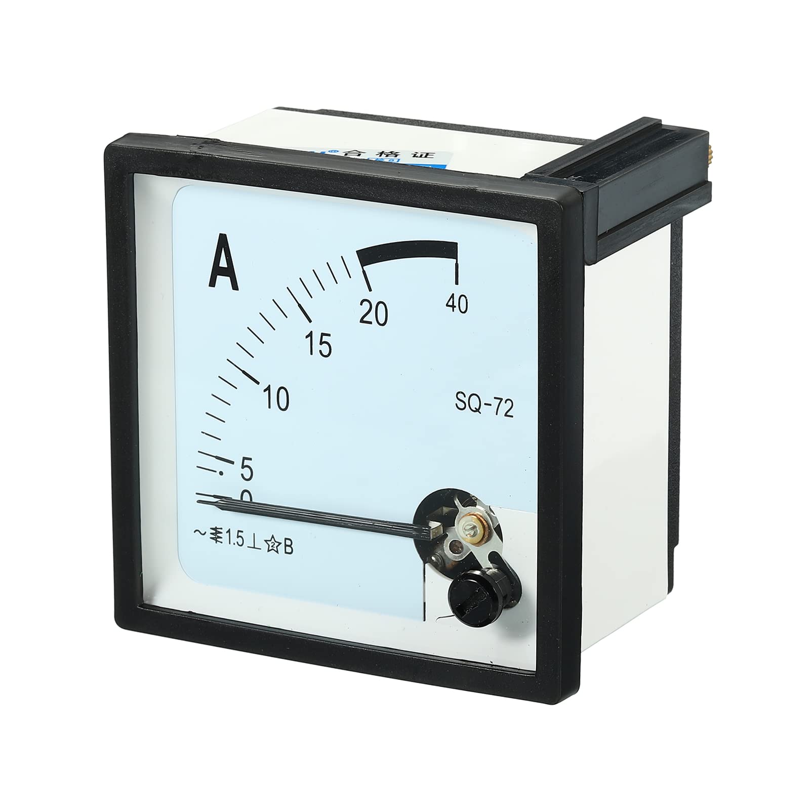YOKIVE Analog Panel Ammeter, SQ72 Ampere Meter Current Tester, Great for Office, Art, Home, Daily Use (AC 0-20A)