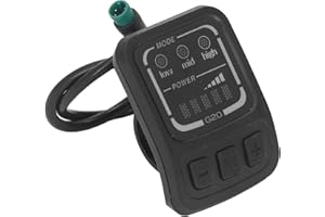 ZUNATE G20 F Electric Bike LCD Display, 36V E Bike Display Meter Control Panel, Universal E Scooter LCD Panel Screen with Waterproof Interface for 22.2mm Electric Bikes