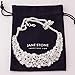 Jane Stone Fashion Statement Necklace Bling Rhinestone Choker Collar Chunky Jewelry for Women(Fn1054-Silver)