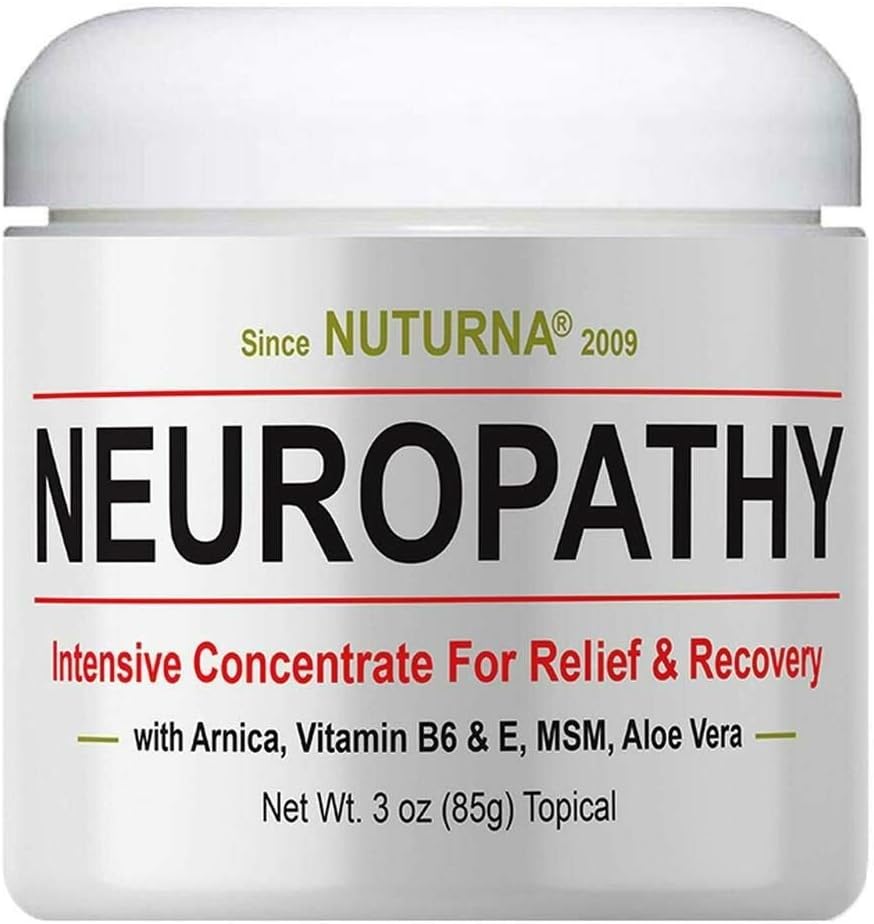 Foot Cream | Nerve Pain Relief Cream | Maximum Strength Relief Cream for Feet, Hands, Legs, Toes Pain Reliever, Fast-Acting Anti-Inflammatory | Large 3 Oz by Neuropathy