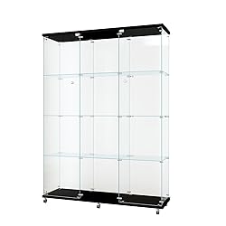 nifoti 66.5" H 4-Shelf Extra Large Glass Display