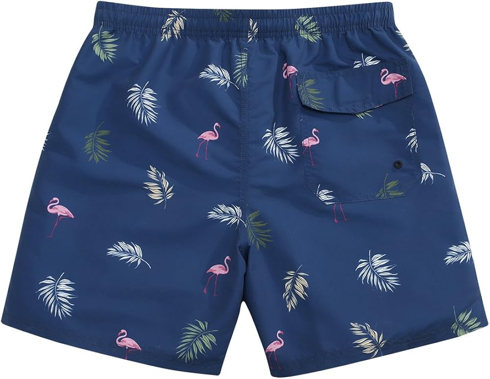 Sand and Fun SULANG Mens Swim Trunks No Mesh Lining Board Shorts for Surf Swim Board Shorts