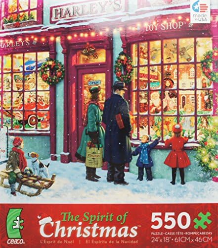 ceaco The Spirit of Christmas Puzzle TOY SHOP 550 Piece Puzzle MADE IN USA