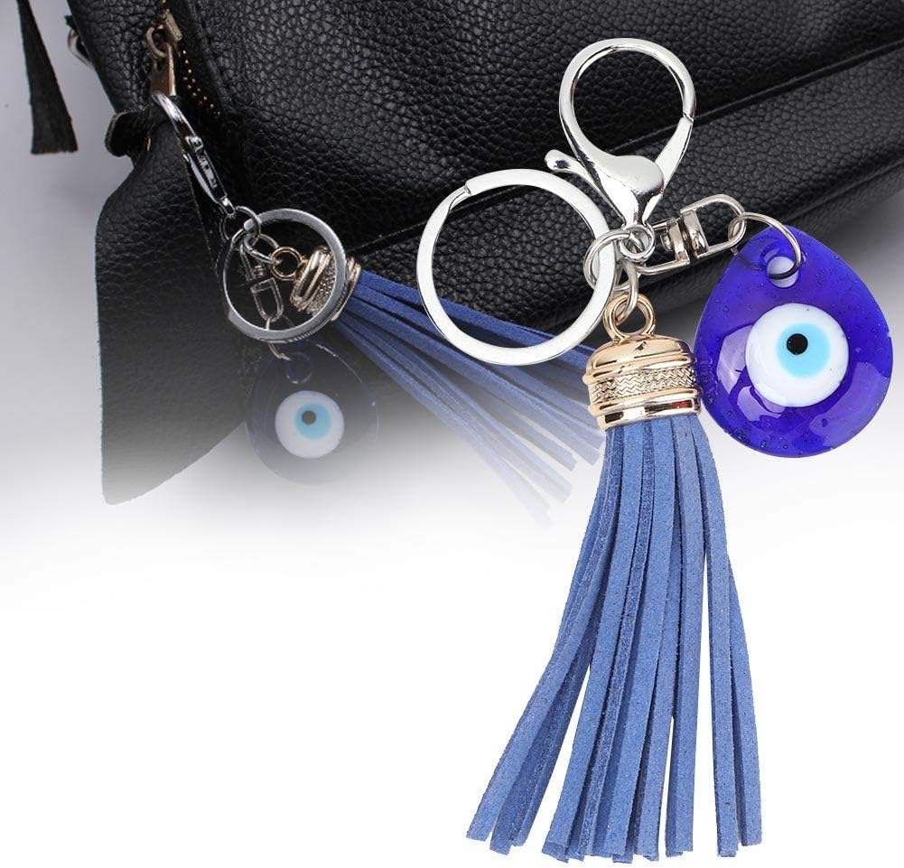 Wandisy Evil Eye Key, Exquisite Lucky Charms Glass Amulet Charm Pendant Turkish Amulet Pendant for Blessing Gift and Home Decor - Image 3