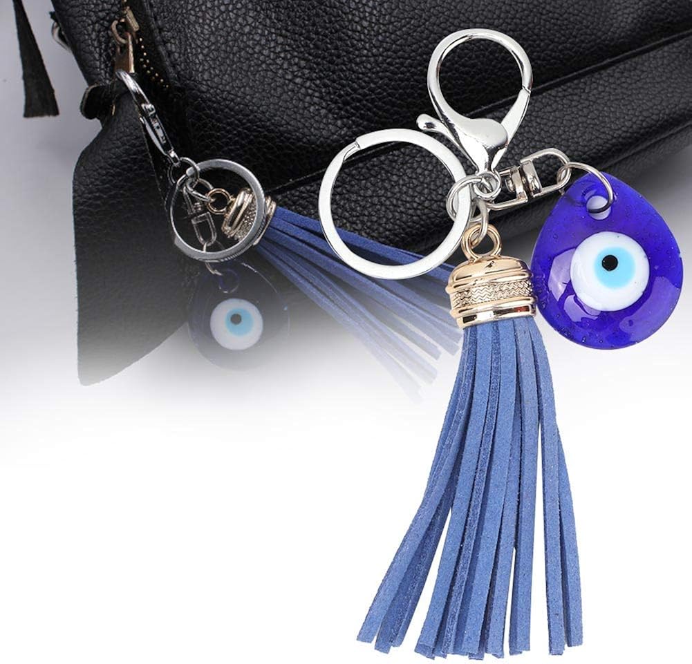 Hztyyier Turkish Blue Evil Eye Keychain Lucky Key Ring Home Decor Amulets Unique Keychains Pendant Blessing Gift Crafts - Image 3
