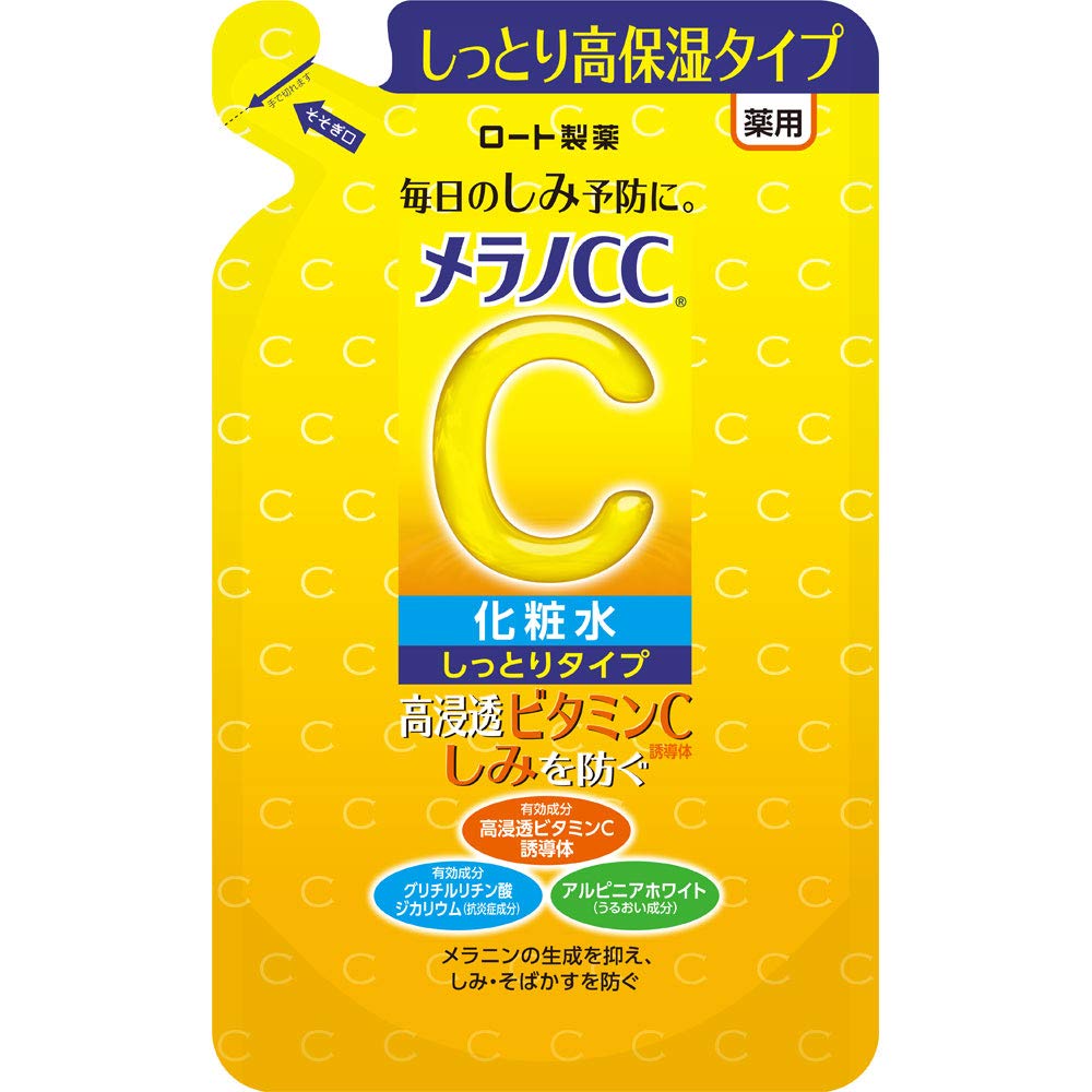 Melano CC Medicinal Stain Countermeasure Whitening Toner Moist Type Refill 170mL