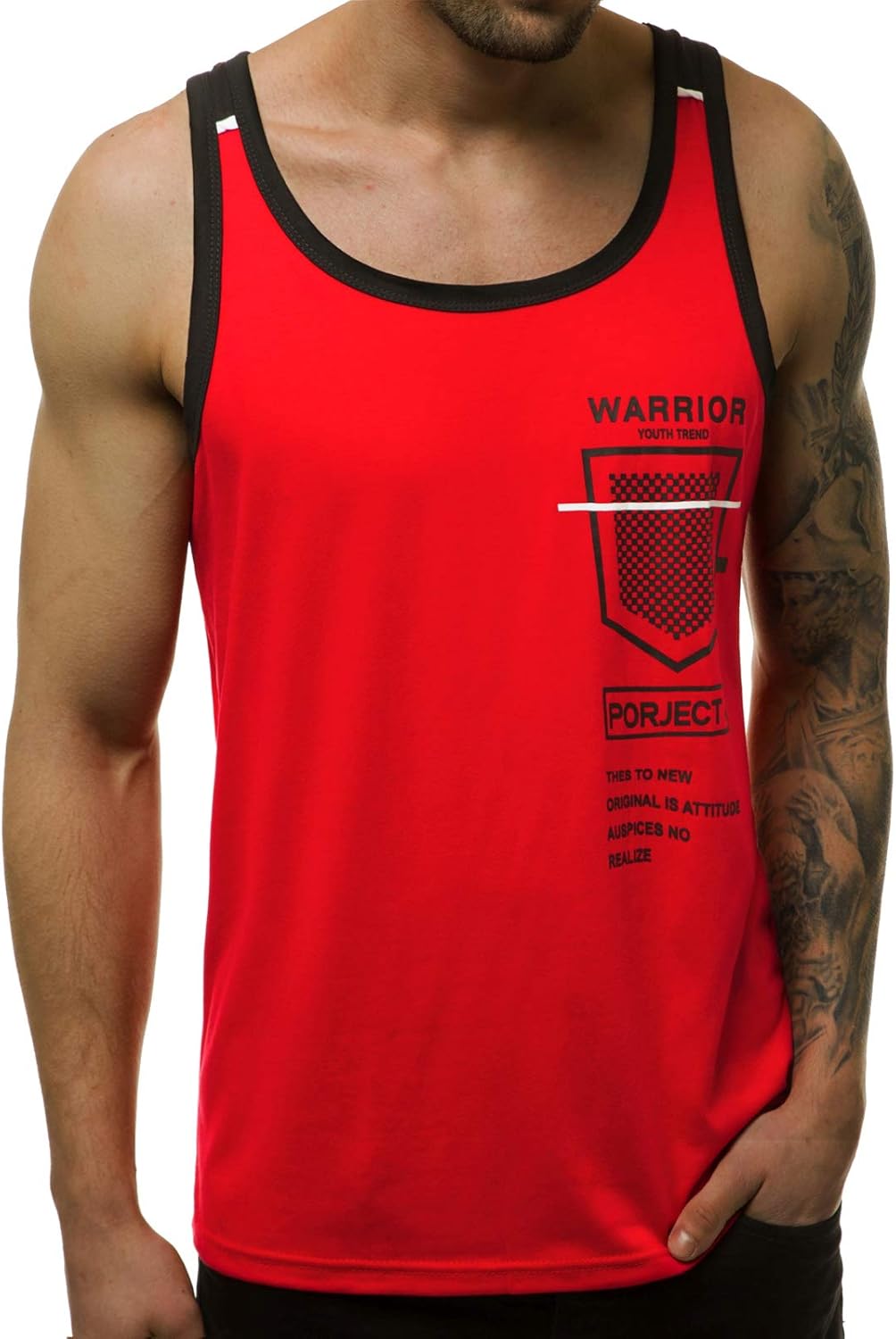 Herren Tank Top Ärmellos - Bodybuilding Shirt, Muskelshirt Für Fitness & Freizeit