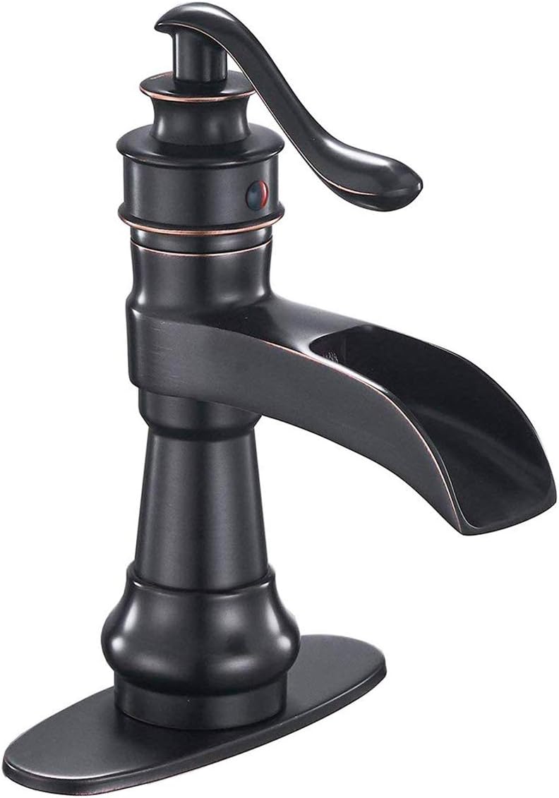 Bathadore Oil Rubbed Bronze Bathroom Faucet Waterfall Single
