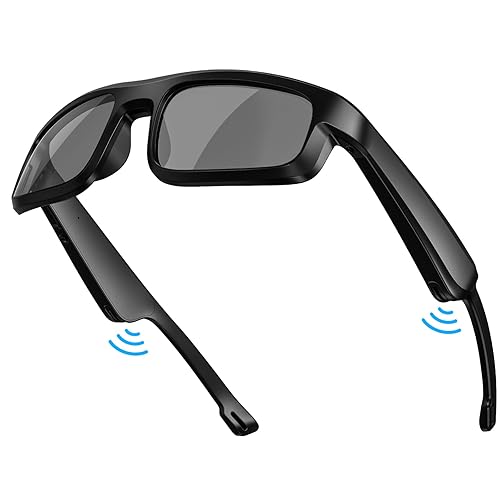 Smart Glasses, Polarized Bluetooth Sunglasses, Built-in Mic