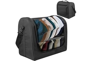 YUJHON Large Baseball Caps Hat Organizer Bag for Traveling,Portable Carrier Case for 20-24 Caps
