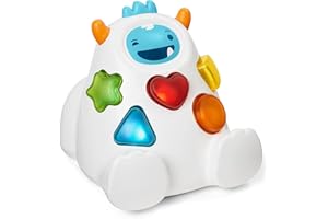 Skip Hop Developmental Learning Shape Sorter, 3-Stage Spinning & Sorting Toddler Toy, Explore & More, Yeti (Discontinued by Manufacturer)