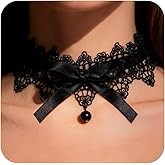 Agriajun Halloween Gothic Black Brown Layered Choker Necklace for Women, Trendy Goth Leather Y2K Collar Chain Necklaces Vampire Accessories Fashion Jewelry Gift