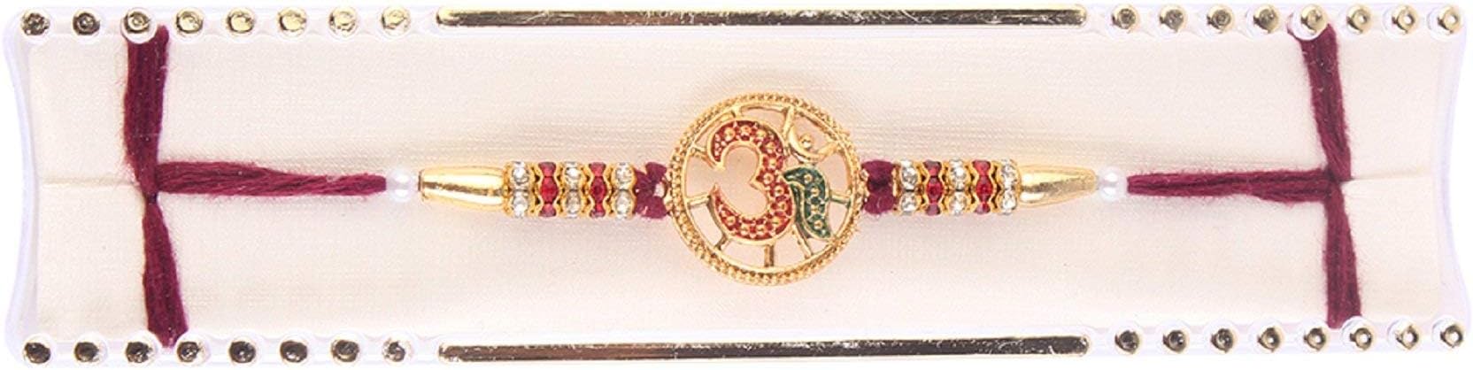 DEVIKA OM Rakhi !Designer Beautiful Rakhi for Brother & Ethnic Friendship Band for Friendship Day!