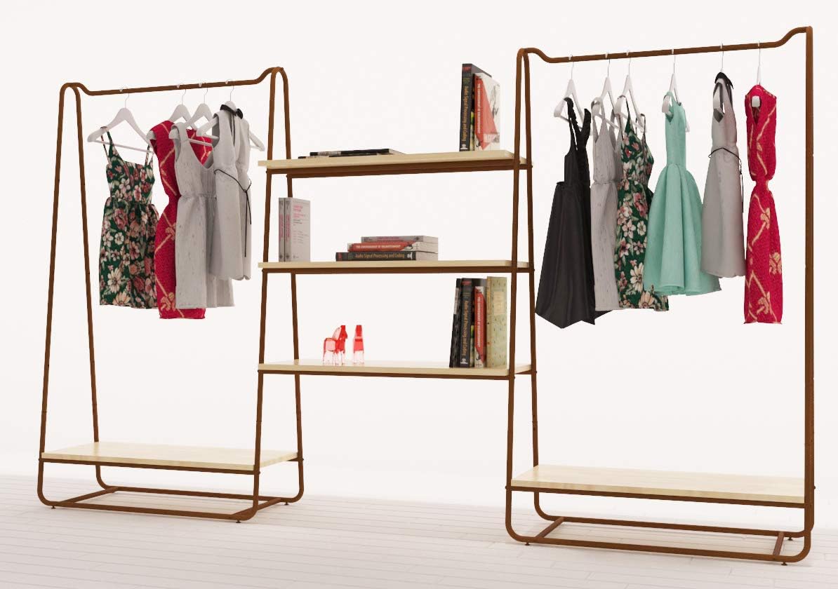 RONNIEART Barra Appenderia 90 Cm Cromata - Per Cabina Armadio, Guardaroba E Negozi | Design Funzionale - Foto 8