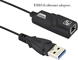 zdyCGTime USB 3.0 to Gigabit Ethernet Adapter 1000Mbps RJ45 LAN Network Black view 3