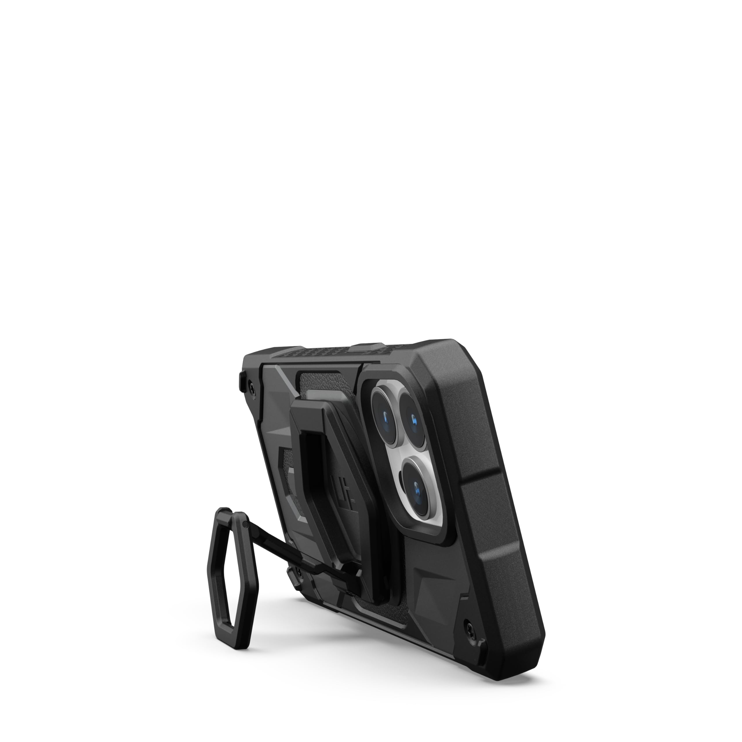 URBAN ARMOR GEAR UAG Magnetic Phone Ring Stand Compatible with MagSafe Magnet, Removable Metal Finger Ring Grip & 360 Rotation Adjustable Kickstand for iPhone 17, Galaxy S25, Black/Black