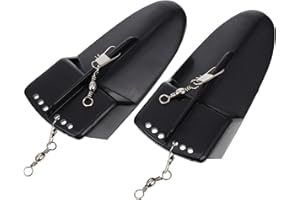 Adorainbow 2pcs Black Plastic Diving Board Trolling Fishing Accessories 11.7x5.6cm 49g Each for Boat Fishing