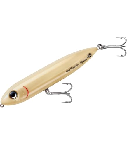 【topwater 】 Heddon Zara Spook 3/4 oz Topwater Bass Fishing Lure - Nickel