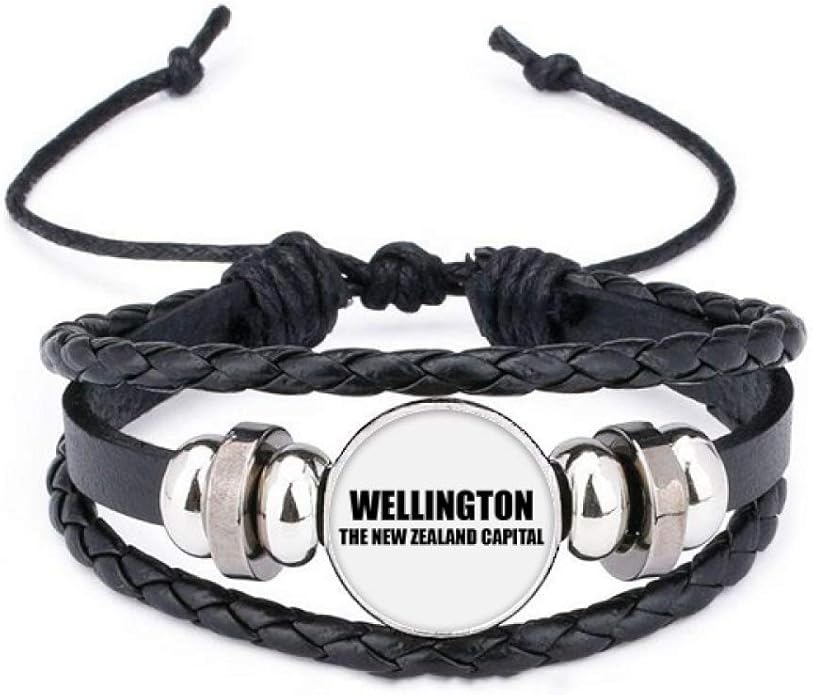 DIYthinker Wellington The New Zealand Capital Bracelet Braided Leather Woven Rope