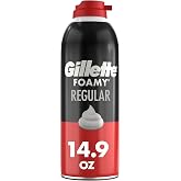 Gillette Foamy Classic Shave Foam for Men, Protection Against Shaving Irritation, Quick and Smooth Shave, shaving cream, 14.9 Oz