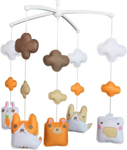 Bebe Jouet Mobile Musical Fait Main De Lit Bebe Cadeau De Noel A03 Amazon Fr Bebes Puericulture