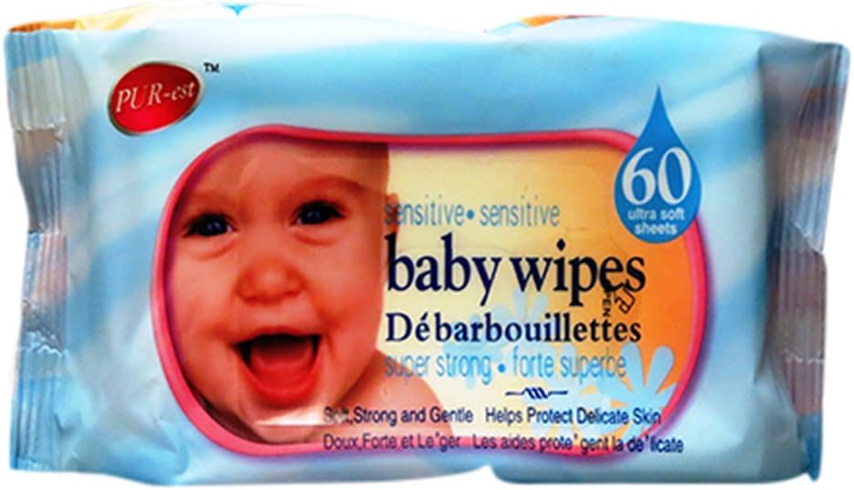 Purest Sensitive Baby Wipes 60 in 1 Pack