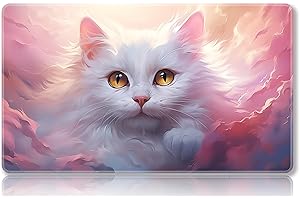 Mipikel Playmat for MTG, Playmat with Zones,Size 24" x 14",TCG and Board Game Mat for Cards,Free Storage Bags,Mousepad Desk Mats (Colorful 33,No with Zones)