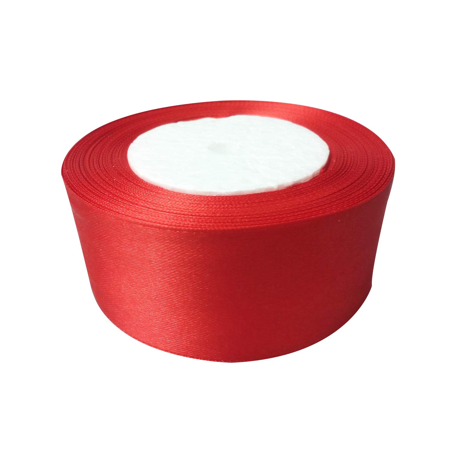 Trimming Shop 40mm x 25 Metres Double Sided Satin Polyester Ribbon Rolls for Fabric, DIY Art