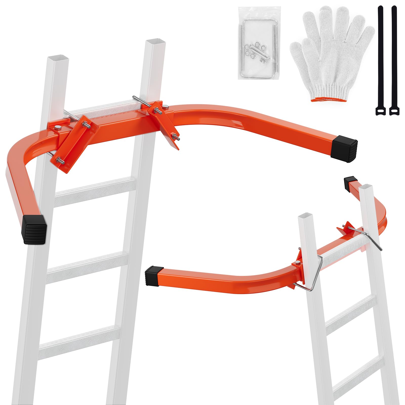 Photo 1 of Ladder Stabilizer with Standoff Arms,15.7"*13.3"Roof Hook Ladder with Wing Span/Wall Extension Accessory, Heavy Duty Steel Ladder Standoff for Roof Gutter (HKJC-PHQ-120)