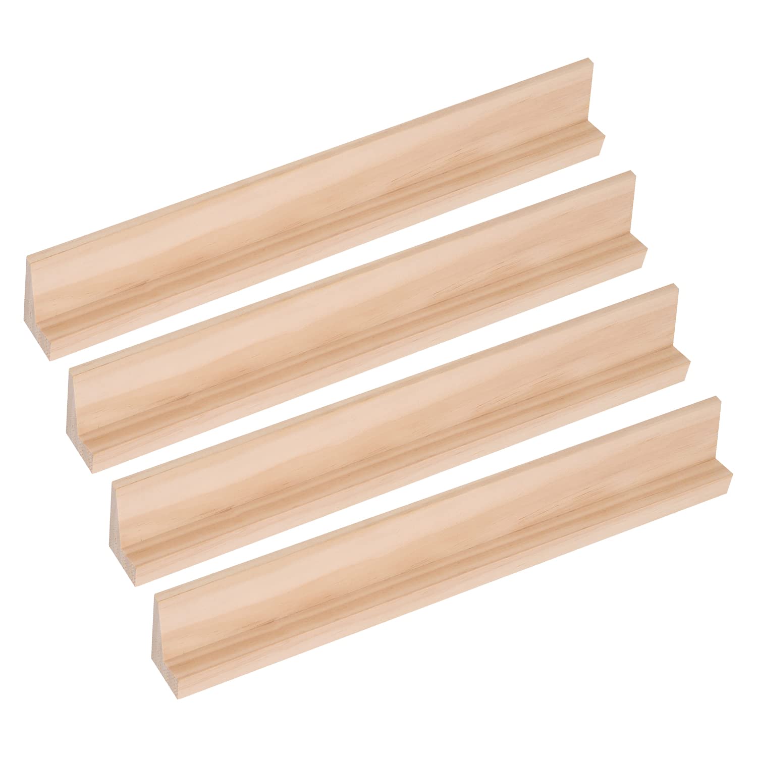 Trimming Shop Replacement Letter Tiles Holder Square Rack Wooden Tray Tile Holder Stand for Board Games, Spelling Learning Activities, Arts & Craft, DIY, 36cm Length, 4pcs