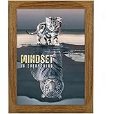 JDZIVTOP 6x10 Picture Frame Brown, Rustic Natural 10x6in Photo/Portrait/Poster/Art Frame, Wall Hanging/Tabletop, Horizontal/Vertical Display Gallery Family Wedding Memorial Pic Frame Gift