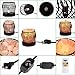YYout Wide Round Style Himalayan Crystal Rock Salt Lamp Basket UL-Listed Cord and 15-Watt Light Bulb & Dimmable Switch