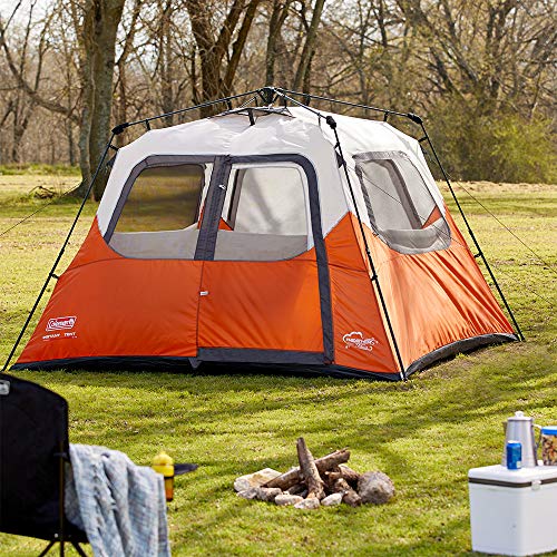 Coleman Waterproof 10 X 9Feet 6Person Instant Tent, Orange The Camping Companion