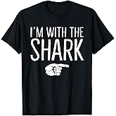 I'm with The Shark Matching Costume Lazy Halloween Party T-Shirt