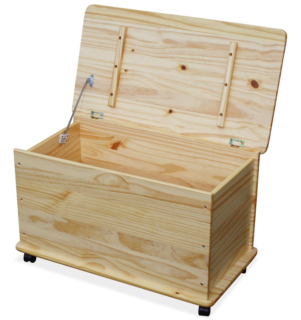 solid pine toy box
