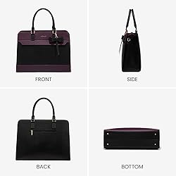 LOVEVOOK Laptop Tote Bag for Women,Leather Work