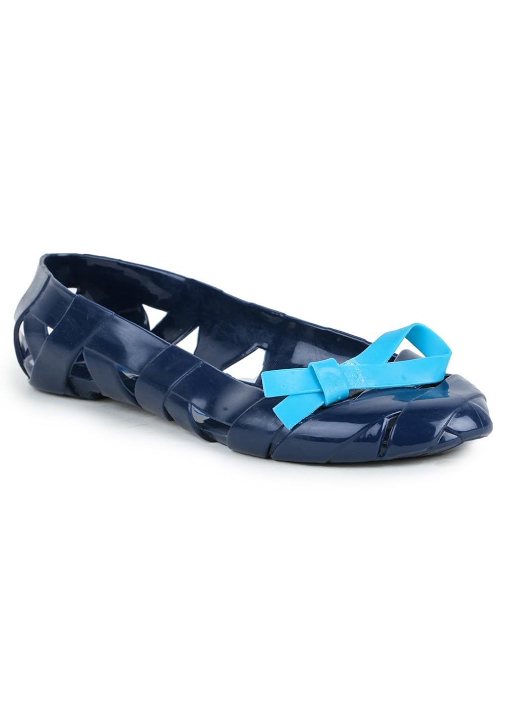 bruno manetti women (a-2) navy women plastic ballerinas