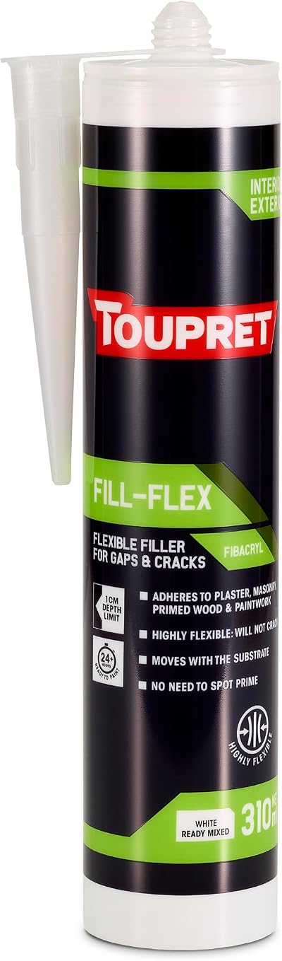 Toupret Fill-Flex 310ml Flexible Filler for Gaps and Cracks Fibacryl